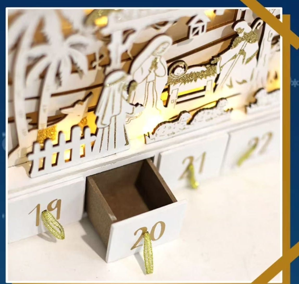 Wooden Nativity Advent Calendar - DIYION