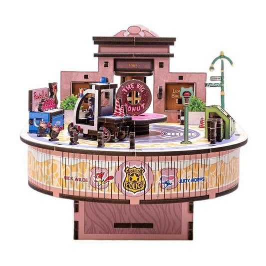 Zootopia 3D Wooden Puzzles | Music Box - DIYION