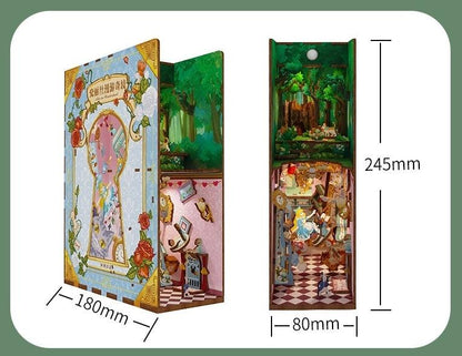 Alice In Wonderland 3D Wooden DIY Book Nook Kit - DIYION