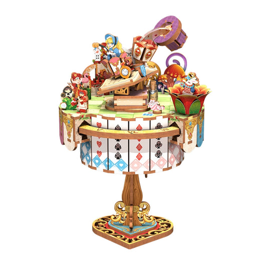 Alice's Tea Party | 3D Wooden Puzzles | Music Box - DIYION