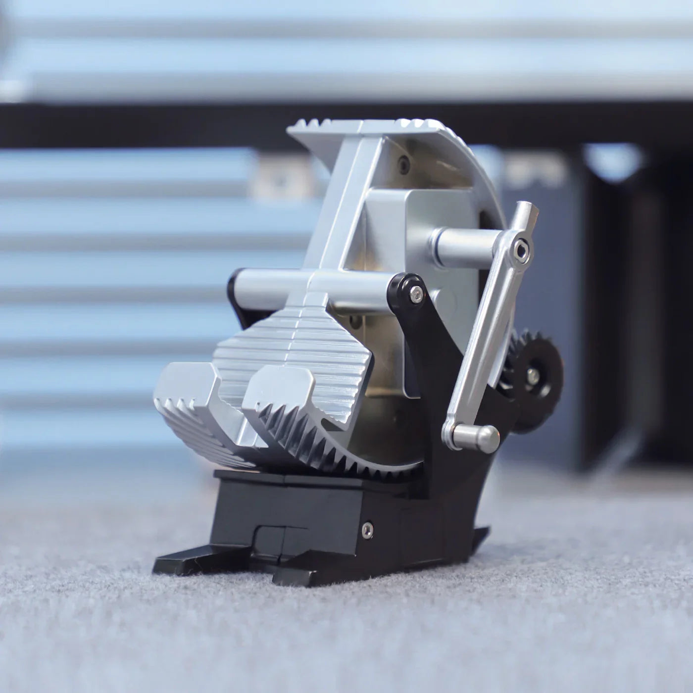 Premium mechanical phone holder with precision engineering and zinc alloy construction for mobile devices by Diyion