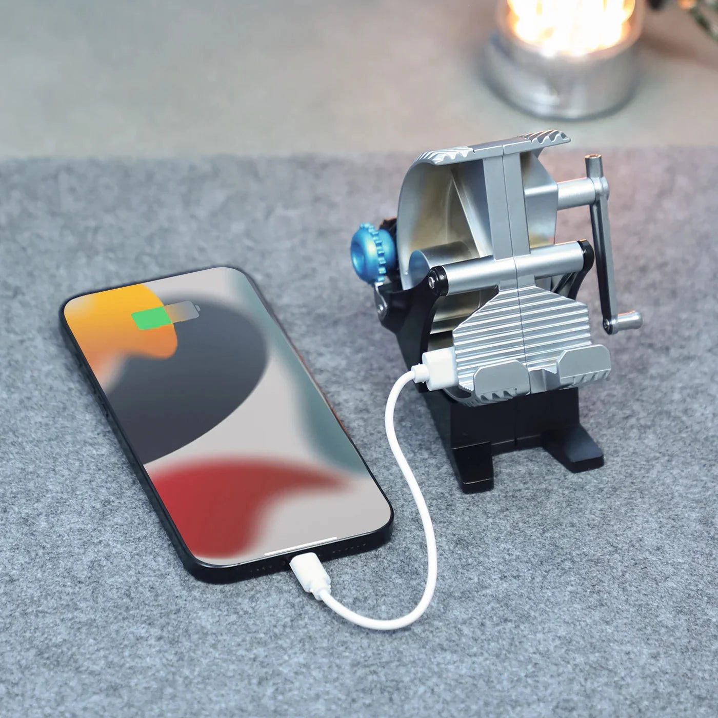 Premium mechanical phone holder with precision engineering and zinc alloy construction for mobile devices by Diyion