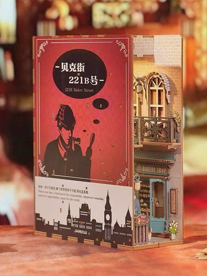 221B Baker Street DIY Book Nook Kit - Sherlock Holmes Inspired - DIYION