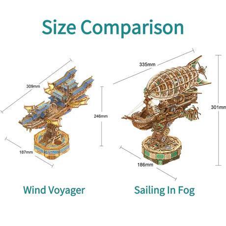 Diyion™ | Sailing In Fog - 3D Mechanical Airship Puzzle - Diyion