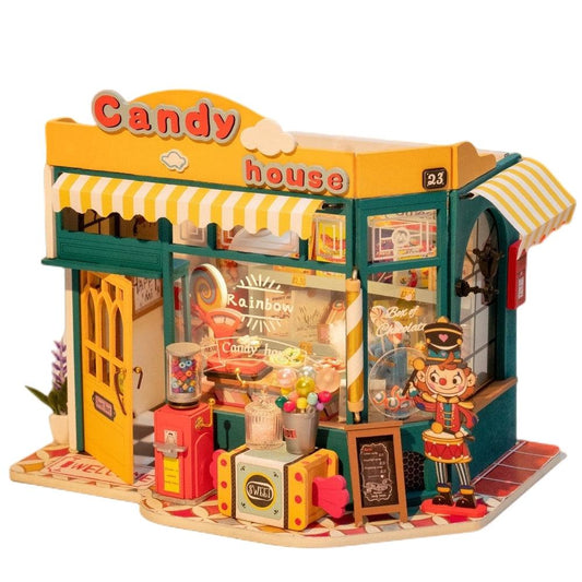 Candy House - DIY Miniature Dollhouse Kit - DIYION