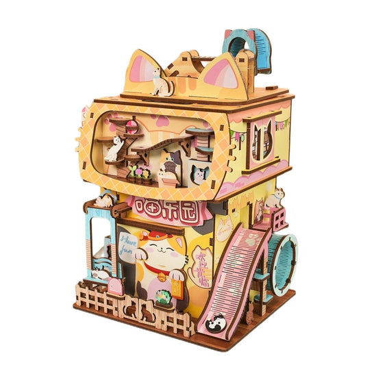Cat Park | 3D Wooden Puzzle | Miniature Crafts - DIYION