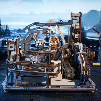 Diyion™ | Cosmic Marble Labyrinth - 3D Wooden Mechanical Model Kit - Diyion