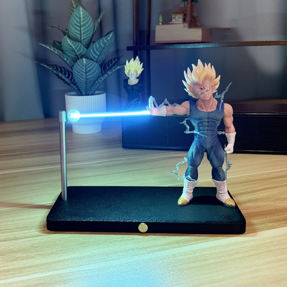 Complete Diyion Vegeta display set with main figure, character bust, magnetic base and USB cable