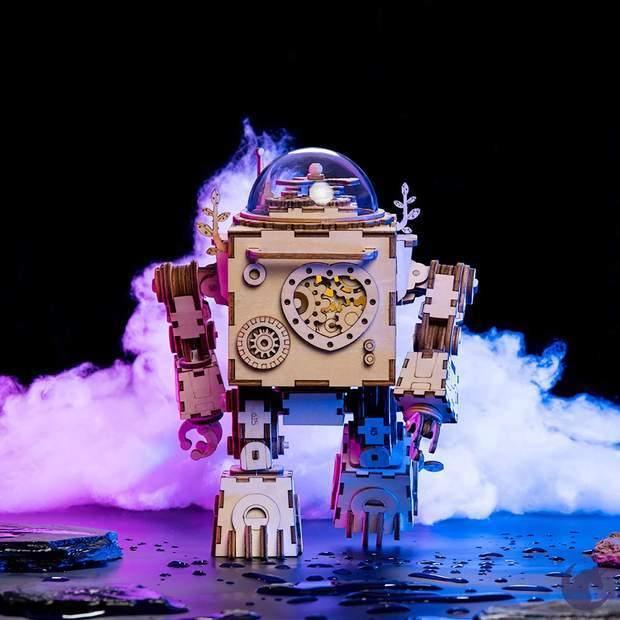 Diyion™ | Orpheus Illuminator - Steampunk Music Box with Light - Diyion