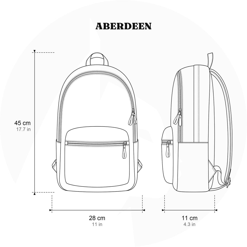 Canvas-Rucksack mit Laptopfach 14 L – Aberdeen