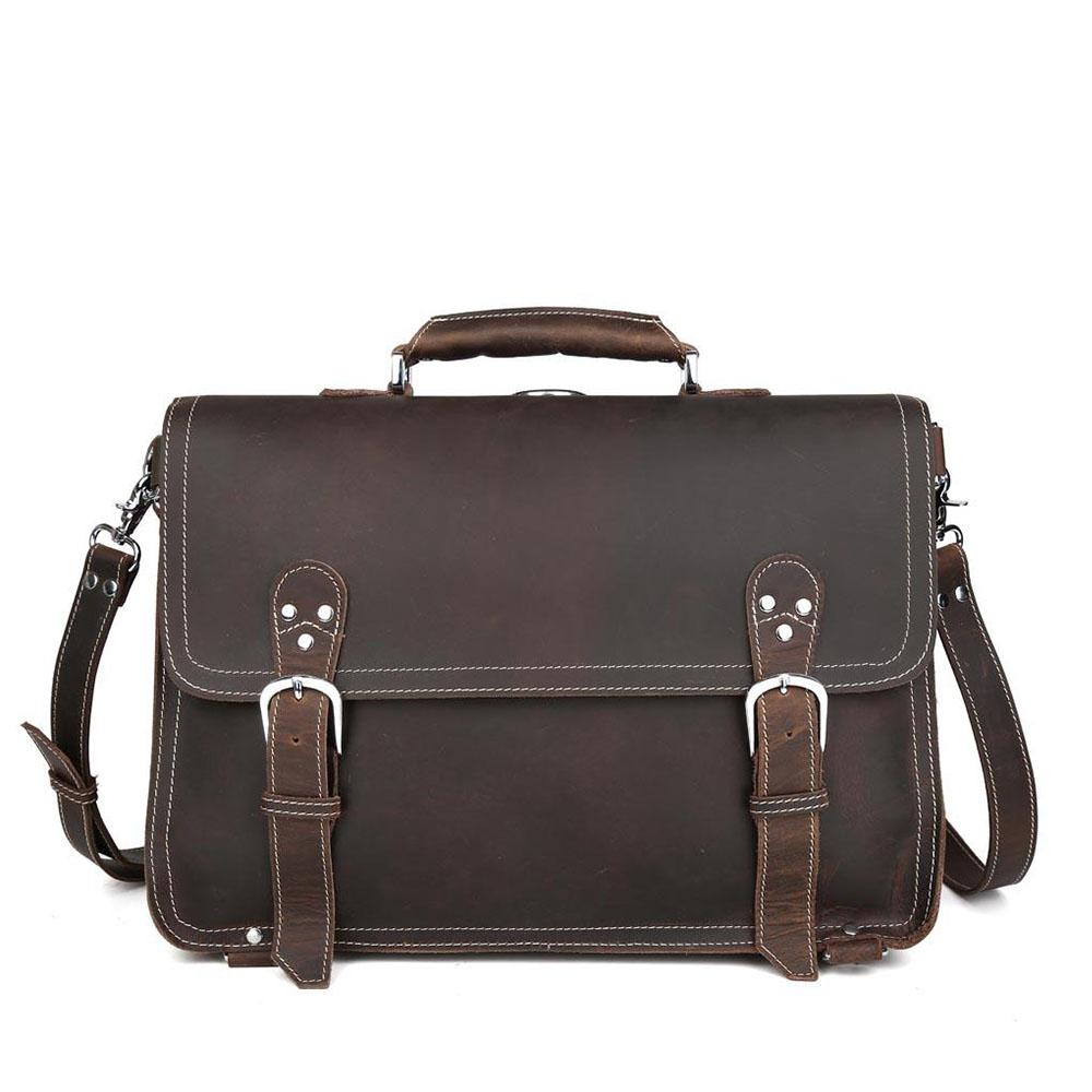 Leather messenger bag 12 L – Atakama