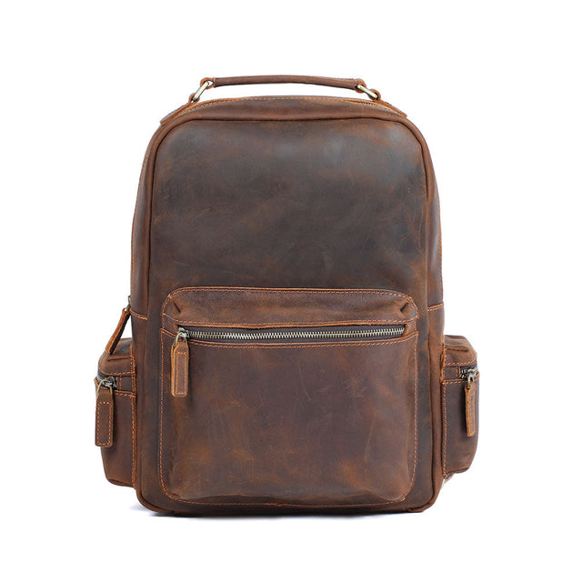Leather laptop backpack 20 L – Aya
