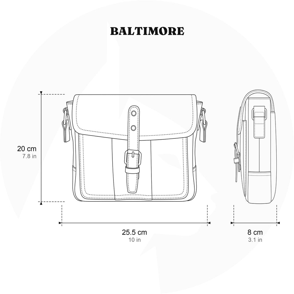 Canvas-Umhängetasche 4 L – Baltimore