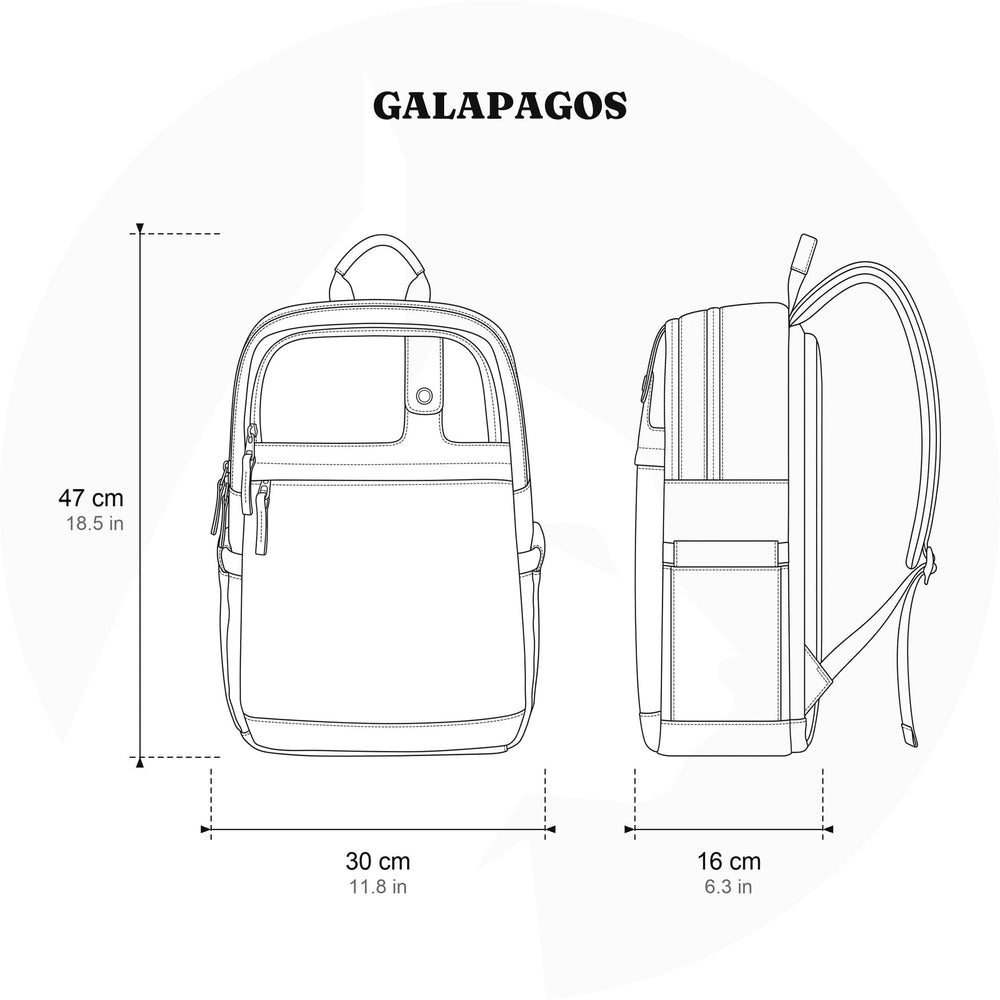 Canvas camerarugzak 22,5 L – Galapagos