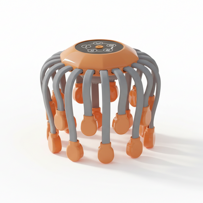 Head Massager for Migraine Relief Orange Black