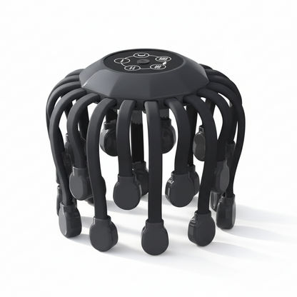 Head Massager for Migraine Relief Orange Black