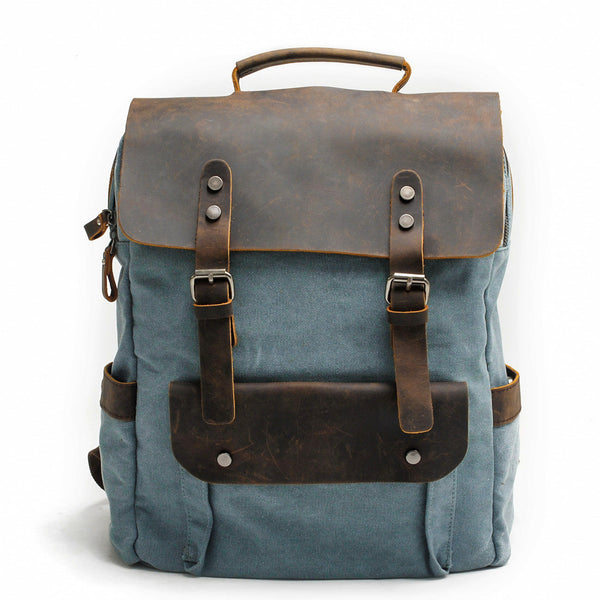 Canvas backpack with laptop compartment – Helsinki