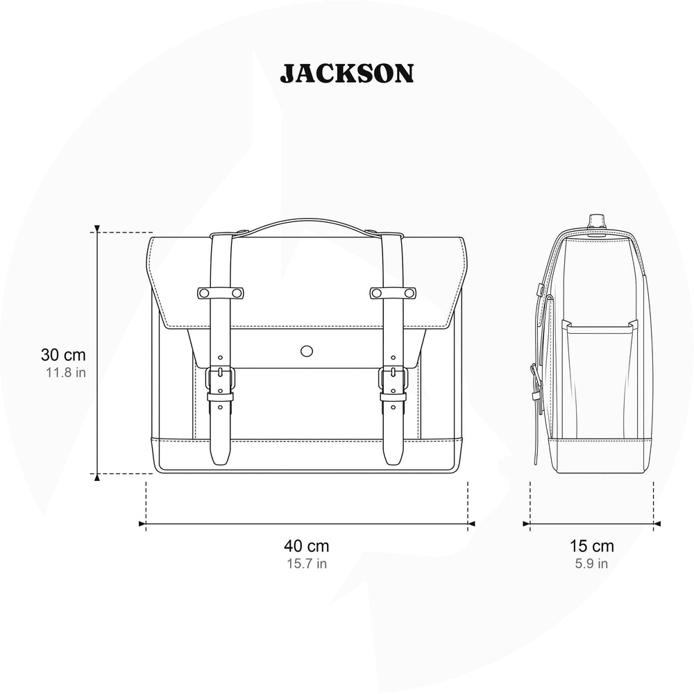 Motorrad-Satteltasche aus Canvas 18 L – Jackson