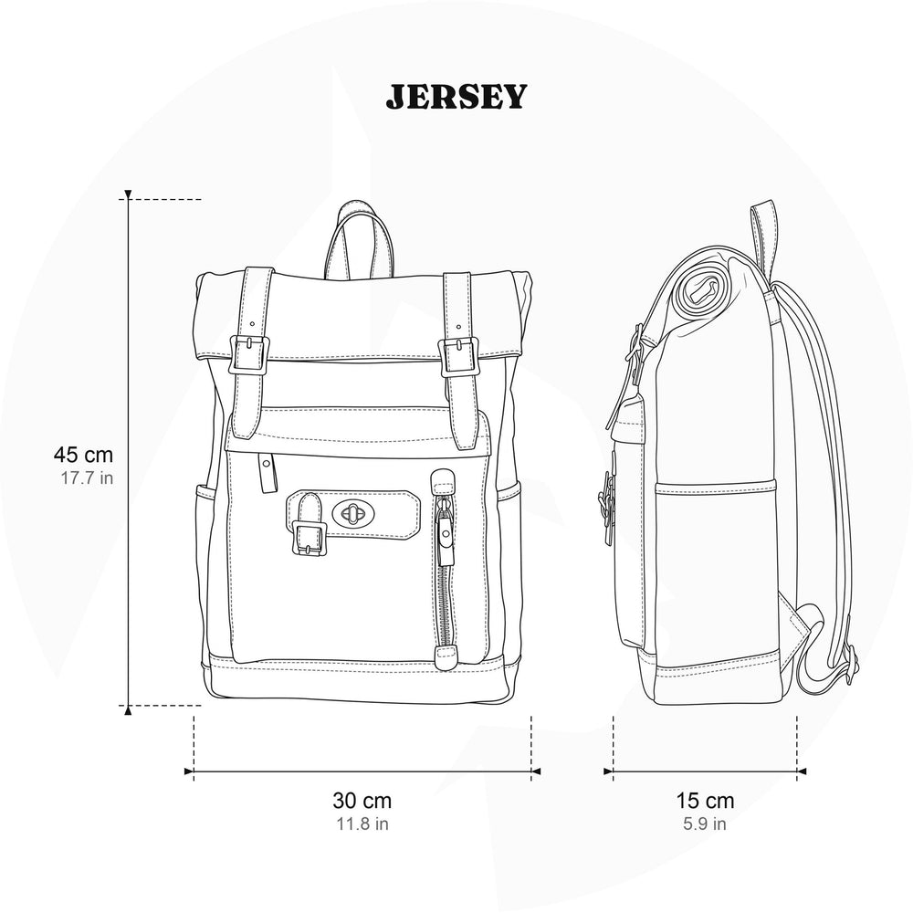 Canvas backpack 20 L – Jersey