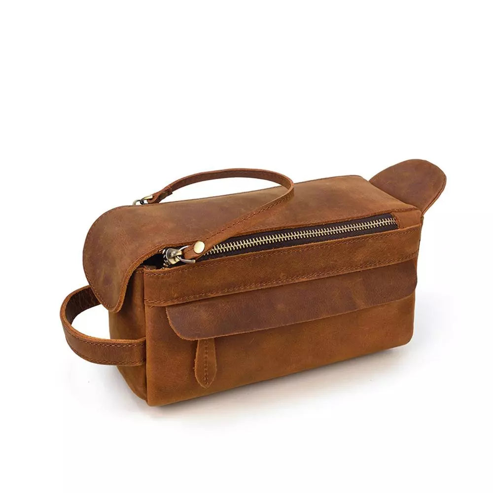 Trousse de toilette en cuir 3 L – Katmandou