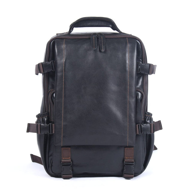 Leather laptop backpack 20 L – Logan