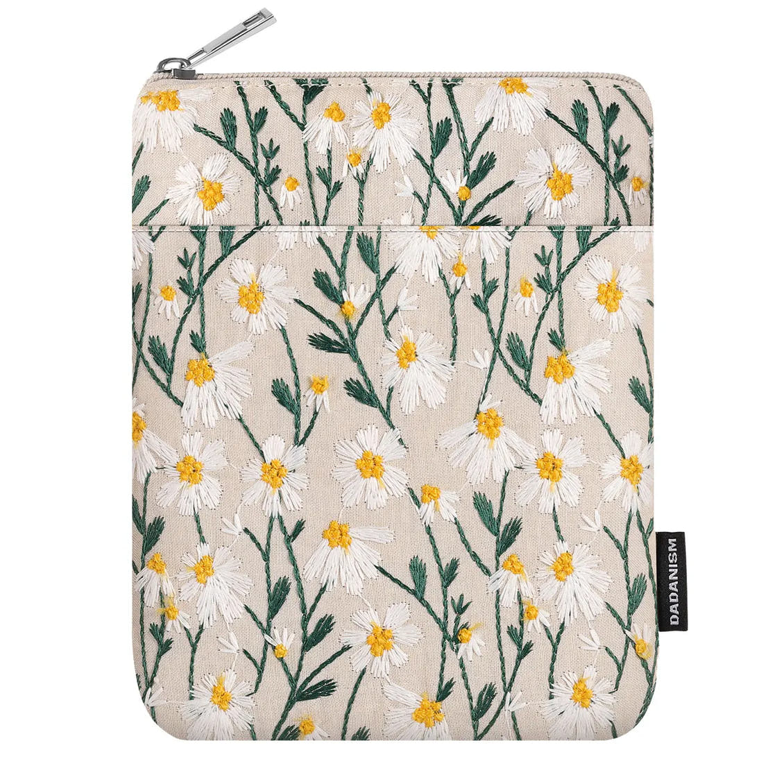 Dadanism Daisy Embroidered E-reader Sleeve