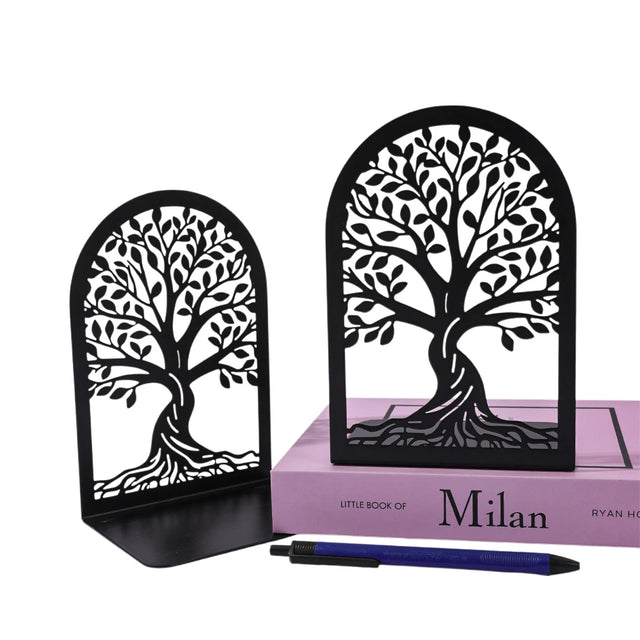 Tree of Life Metal Bookends — Pair