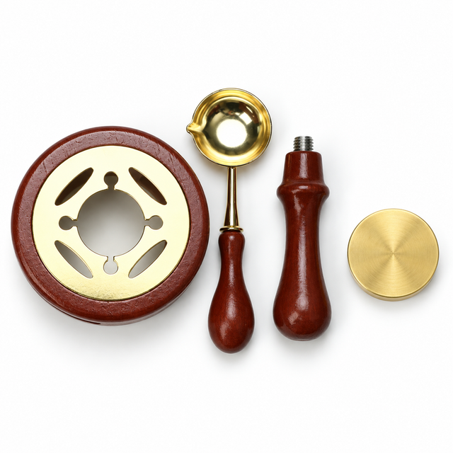 Personalized Wax Seal Stamp & Melting Tools — 30 mm