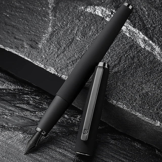 Hongdian 517D Fountain Pen — Black, Fine