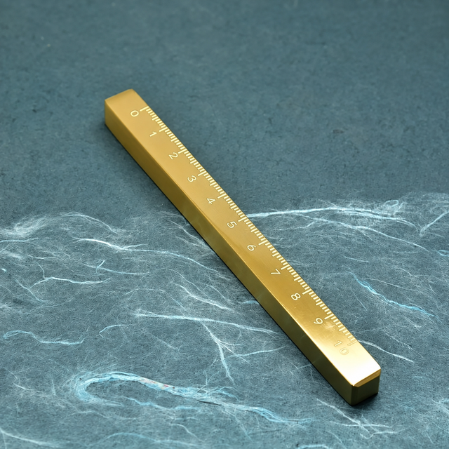 Brass Paperweight Bar — 12 cm