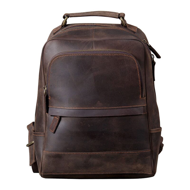 Leather laptop backpack 14 L – Tyree