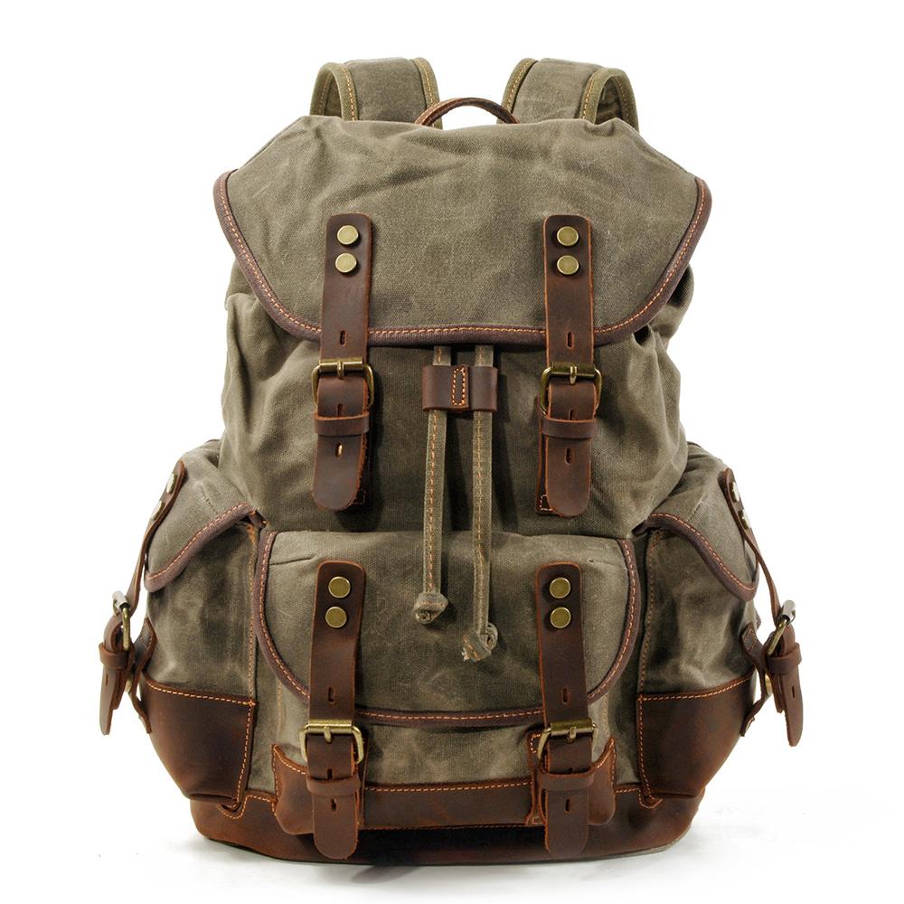 Canvasrugzak met laptopvak 18 L – Uppsala