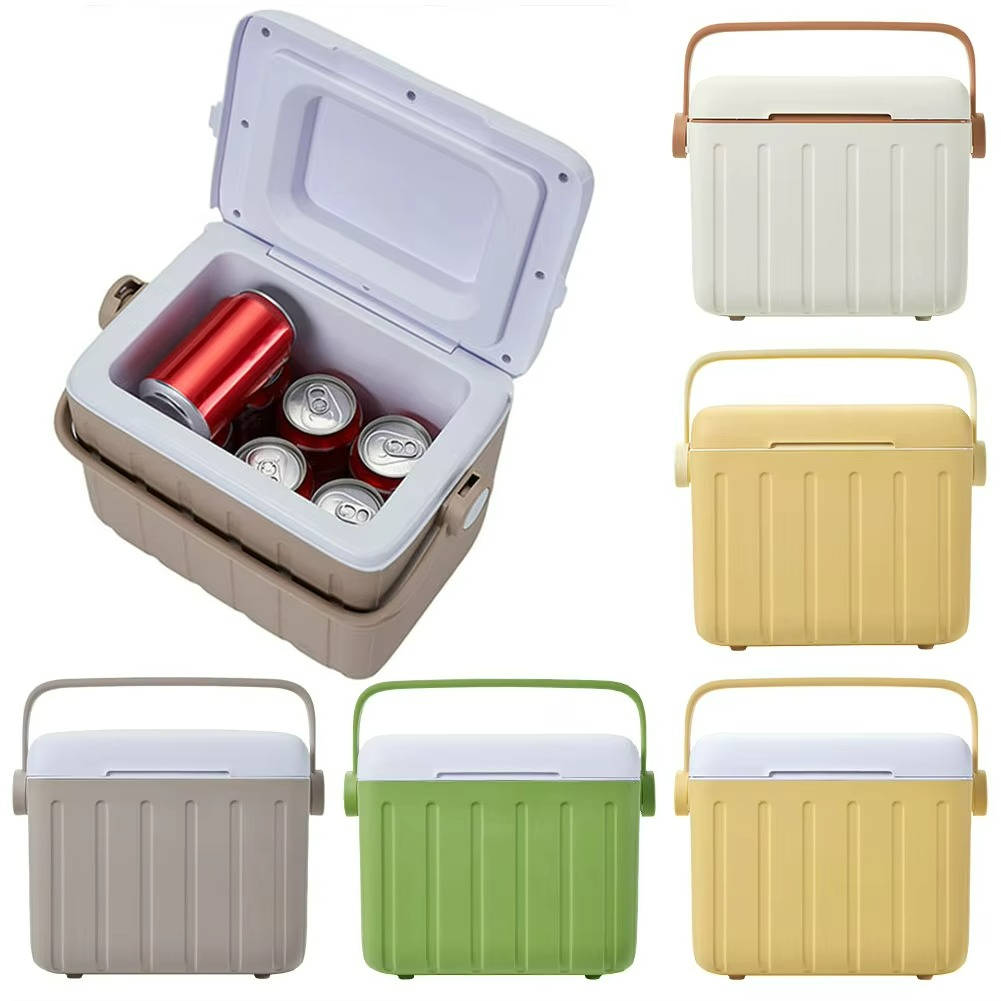 6L Camping Cooler Box Multipurpose Insulated Ice Chest for Camping Picnic Beach Drink Beverage Fishing