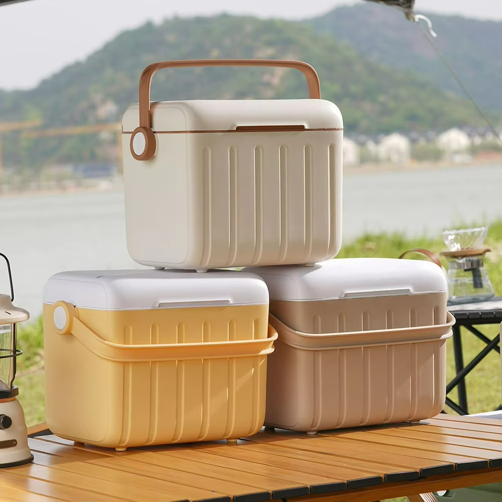 6L Camping Cooler Box Multipurpose Insulated Ice Chest for Camping Picnic Beach Drink Beverage Fishing