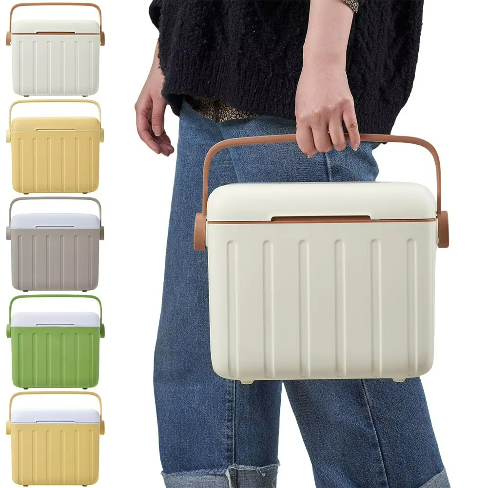 6L Camping Cooler Box Multipurpose Insulated Ice Chest for Camping Picnic Beach Drink Beverage Fishing