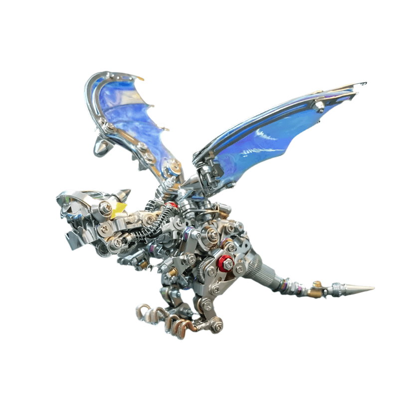 Diyion mechanical flying dragon puzzle with the Blue wing color option