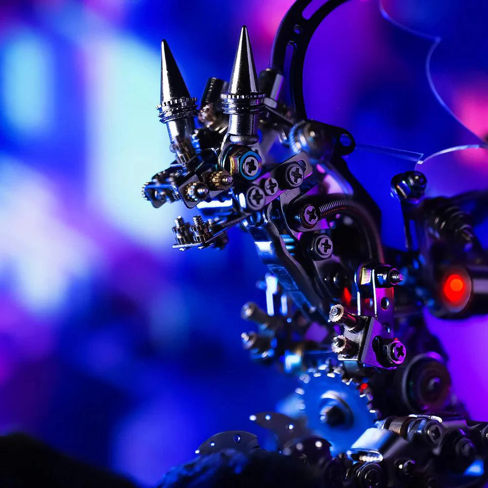 Diyion mechanical metal dragon puzzle with the Colorful wing option for display