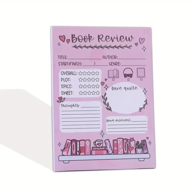 Book Review Notepad — Lilac