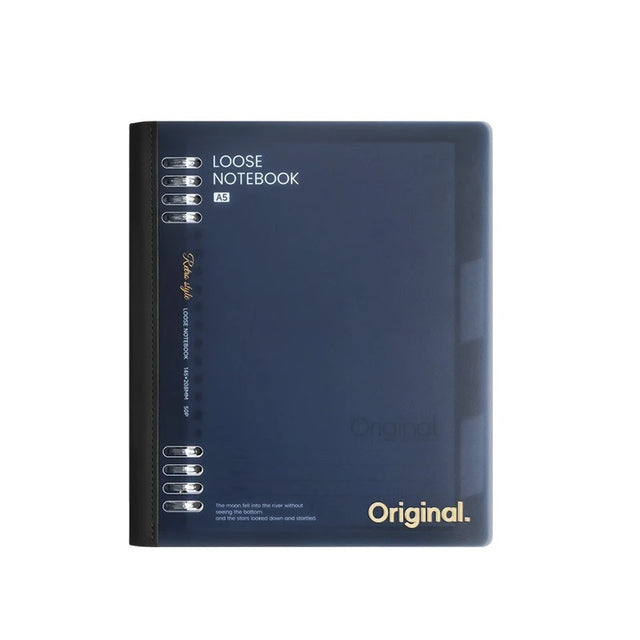 B5 Loose-Leaf Notebook — Ink Blue