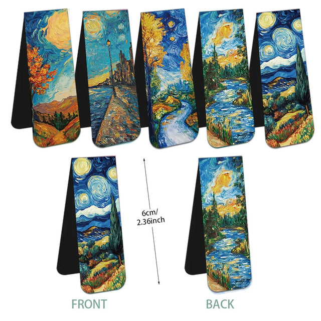 Art Magnetic Bookmarks — Painted Night, Set of 5