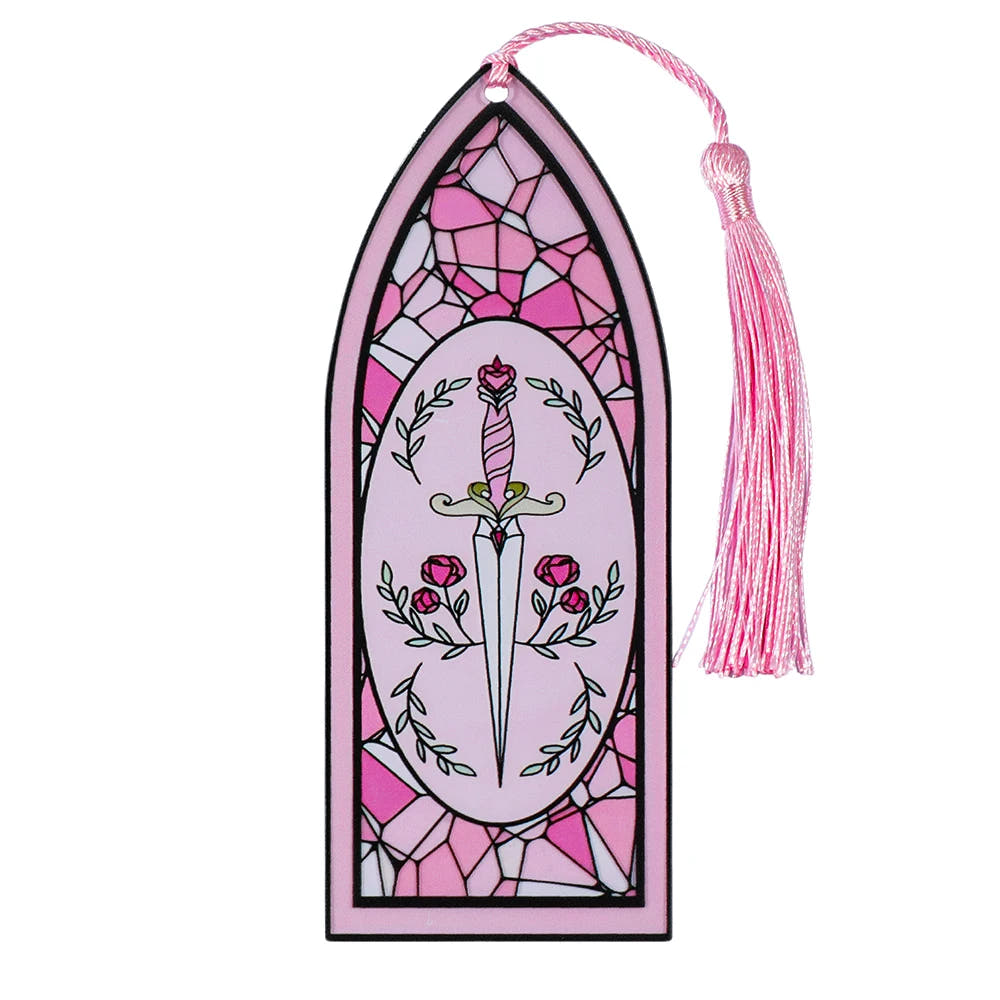 Gothic Window Acrylic Bookmark with Tassel