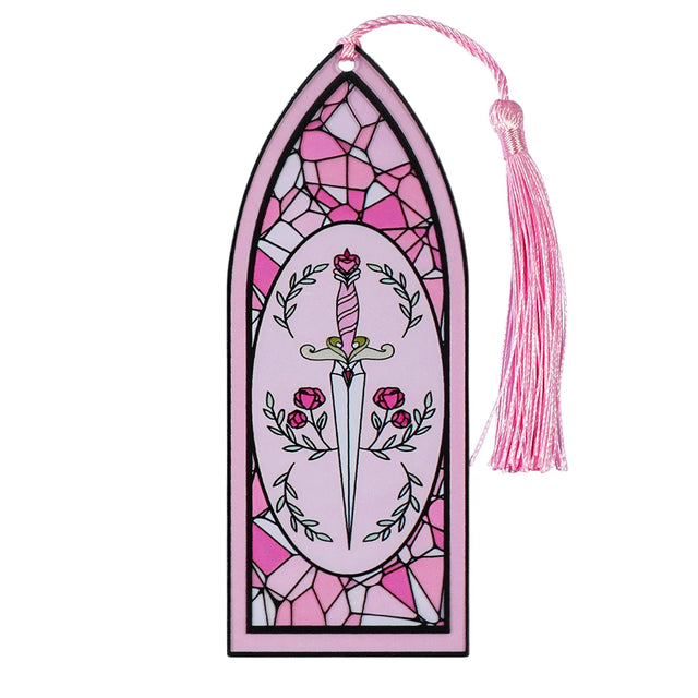 Gothic Window Acrylic Bookmark with Tassel