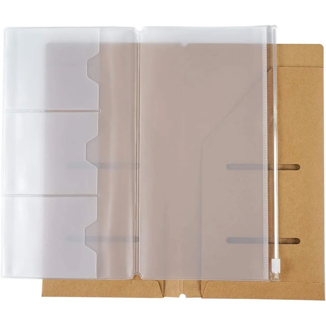 Travel Journal Pocket Inserts — Kraft & Clear Set
