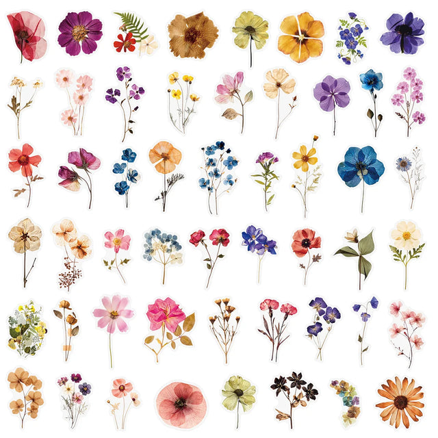 Botanical Journal Stickers — Sets of 50