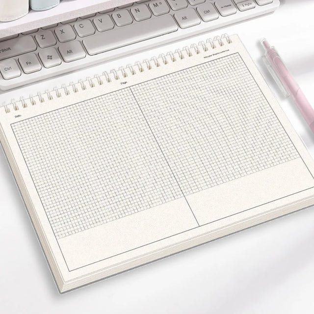 Landscape Grid Notebook with Top Coil