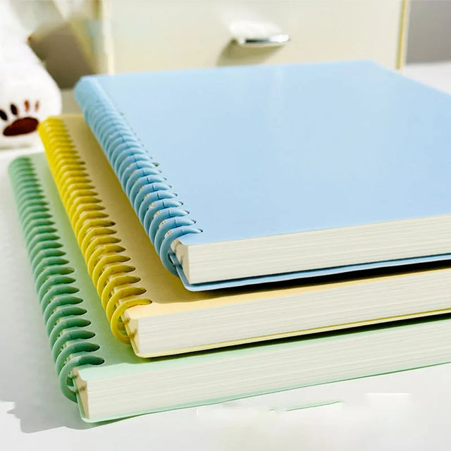A5 Refillable Spiral Notebook — Macaron Blue