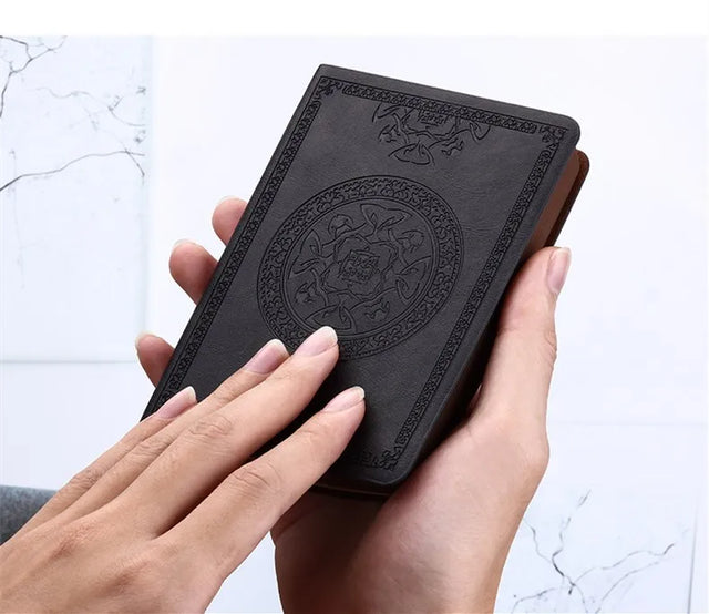 Lined Pocket Journal — Black Ornamental Cover