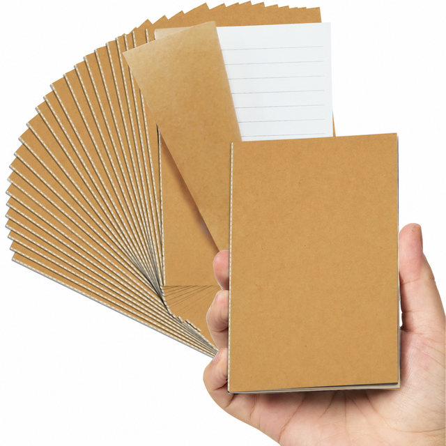 Kraft Pocket Notebooks — Pack of 24