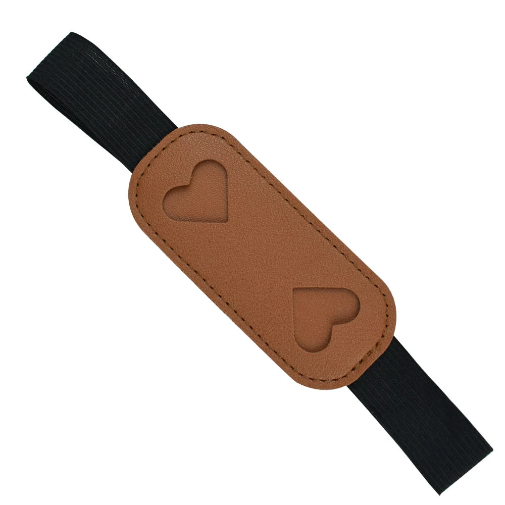 Porte-stylo élastique pour carnet – Découpes cœurs