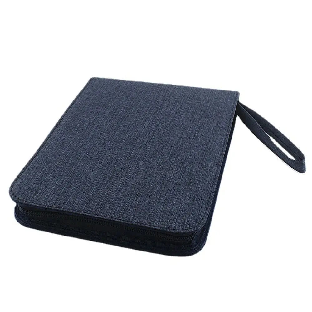 Canvas Pen Case — Navy, 24 Slots